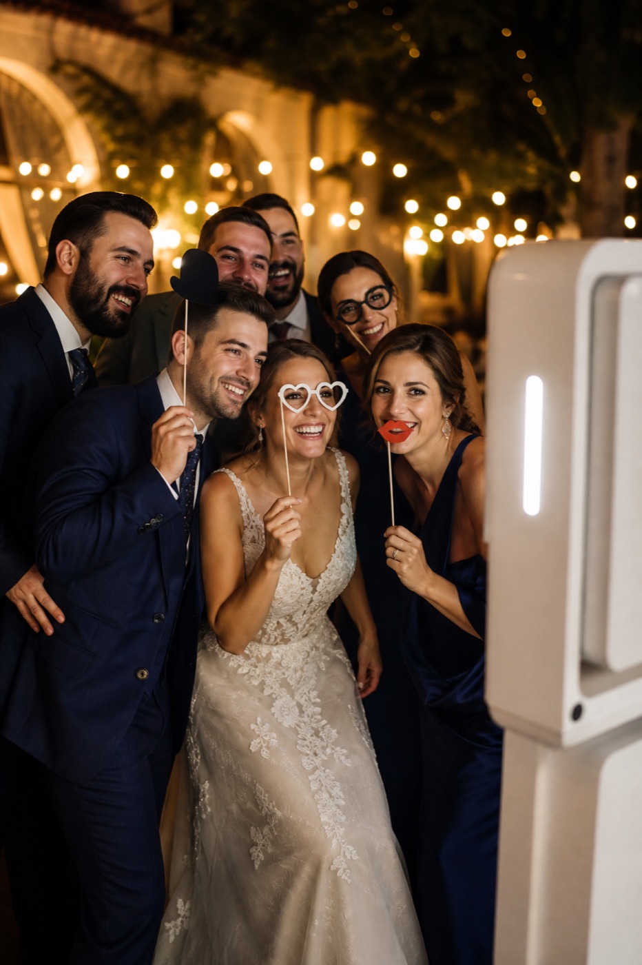 Invitados de boda en fotomatón Pamplona